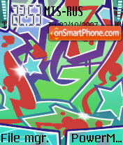 Graffiti 01 tema screenshot