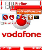 Capture d'écran Vodafone thème
