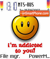 Addicted To U es el tema de pantalla