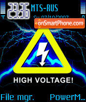 High Voltage Animated 01 tema screenshot
