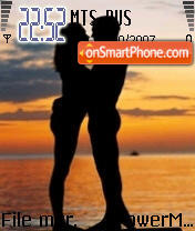 Sunset Love tema screenshot