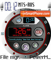 Animated Clock 02 tema screenshot