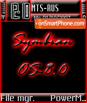 Symbian 8.0 01 es el tema de pantalla