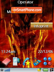 Capture d'écran Sauron thème