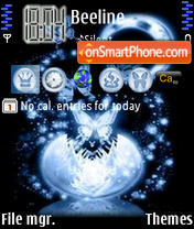 Butterfly Night tema screenshot