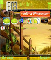 Sunset Green tema screenshot