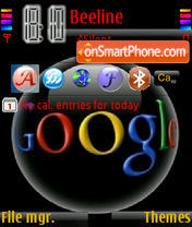 Google tema screenshot