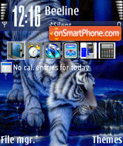 Capture d'écran White Tiger 01 thème