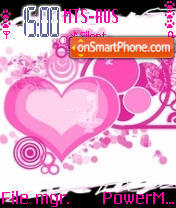 Heart And Circles tema screenshot