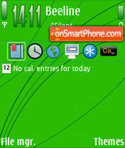 Green Basic tema screenshot