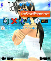 Anime Girl 01 tema screenshot
