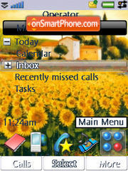 SunFlower tema screenshot