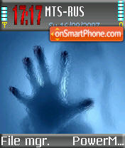 Blue and Grey tema screenshot