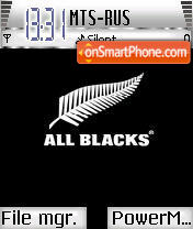 All Blacks theme screenshot