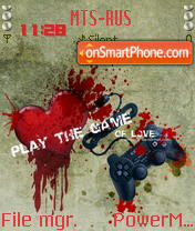 Play The Game of Love tema screenshot