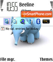 Elephant 01 tema screenshot