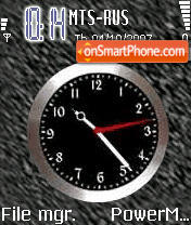 Скриншот темы Black Clock