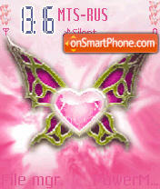 Butterfly Animated tema screenshot