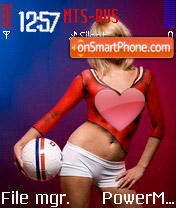 Russian Girl 01 tema screenshot