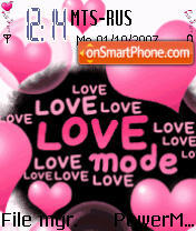 Love Animated tema screenshot