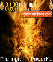 Fire theme screenshot