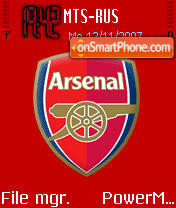 Скриншот темы Gunners