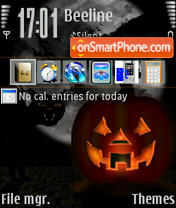 Скриншот темы Halloween