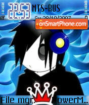 Blackromance Blue tema screenshot