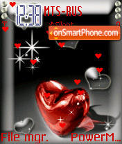 Скриншот темы Red Heart Animated