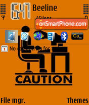 Caution theme screenshot