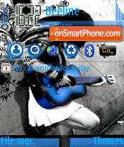 Blue Guitar tema screenshot