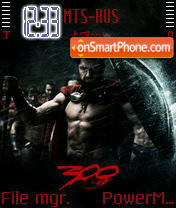 Capture d'écran 300 Spartans thème