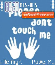 Dont Touch es el tema de pantalla