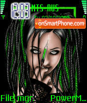 Animated Toxic Angel tema screenshot