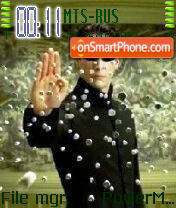 Matrix Reloaded tema screenshot