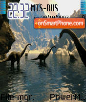 Скриншот темы Jurassic Park Animated