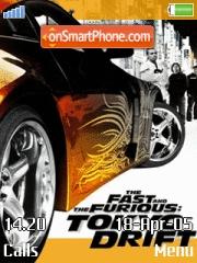 Скриншот темы Fast And Furious 01