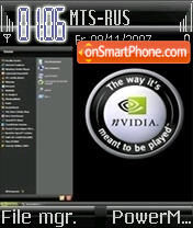 Capture d'écran Nvidia thème