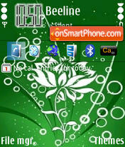 Green Lamour 01 tema screenshot