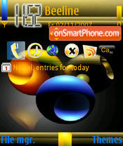 Three Ball theme screenshot