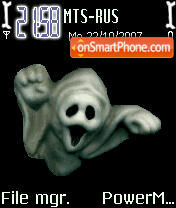 3d Ghost Animated es el tema de pantalla