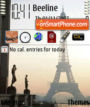 Capture d'écran Tourd Eiffel thème