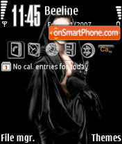Black Lady theme screenshot