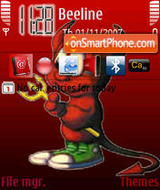 Red Devil For Woman Theme-Screenshot