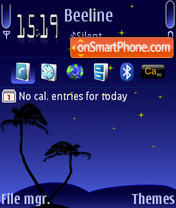Blu Night Default Theme-Screenshot