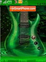 green guitar theme screenshot