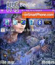 Winter Girl tema screenshot