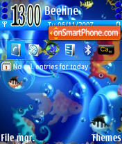 Capture d'écran Blue Sea thème