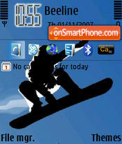 Snowboard es el tema de pantalla