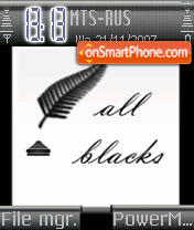 All Black es el tema de pantalla